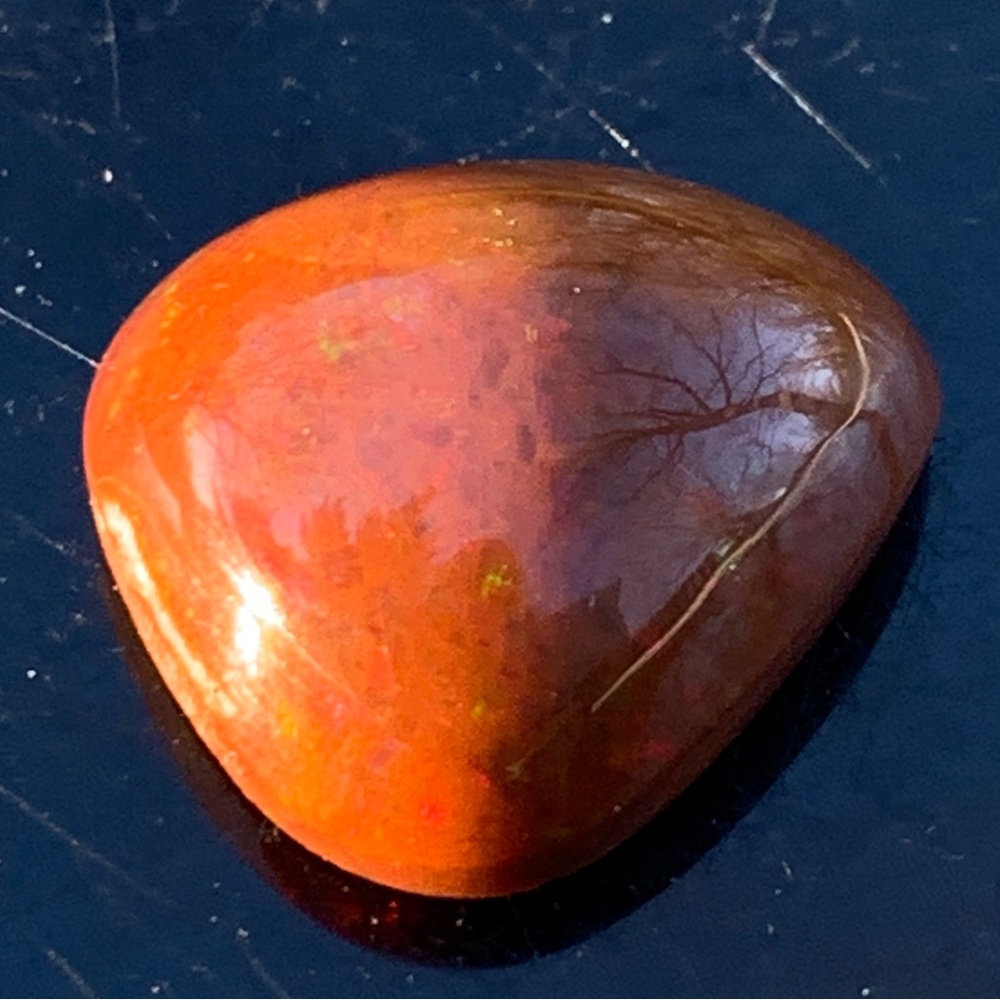 9.23Ct Opal Natural Chocolate Precious Ethiopian Opal With Play of Color